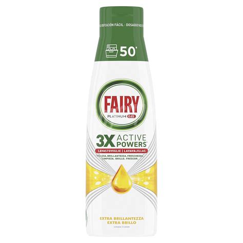 Fairy Platinum Gel Para Lavavajillas Fragancia Lim N Platinum Fairy