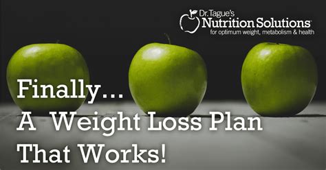 Finally… A Weight Loss Plan That Works Rick Tague M D M P H And T M