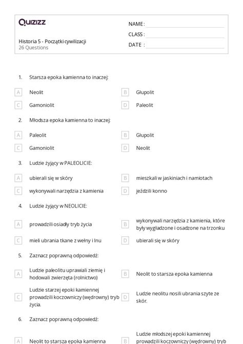 Ponad Cywilizacja Indusu Arkuszy Roboczych Dla Klasa W Quizizz