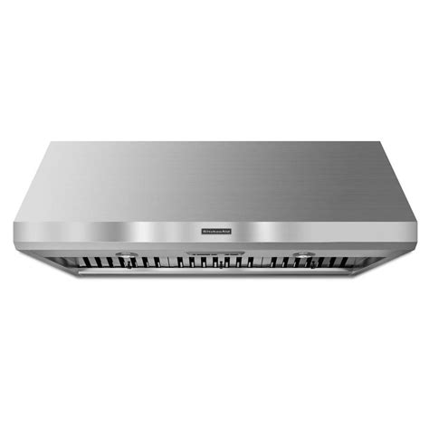 kitchenaid   ducted stainless steel wall mounted range hood common