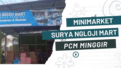 Profil Minimarket Surya Ngloji Mart Amal Usaha PCM Minggir Sleman