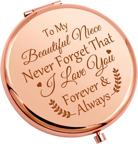 Gevody To My Niece Compact Mirror Inspirational T Niece Ts From