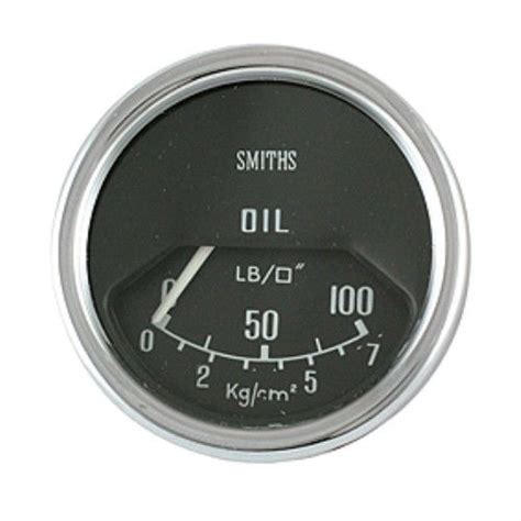 Mini Oil Pressure Gauge Mech Black Face Redline Performance Pty Ltd