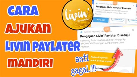 Cara Mudah Aktivasi Paylater Livin Mandiri Terbaru Youtube