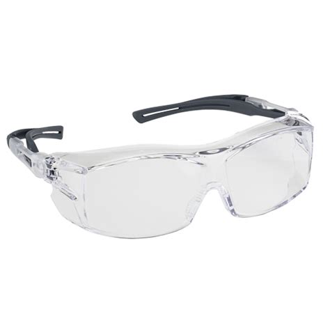 Dynamic Safety OTG Extra Series Safety Glasses, Clear Lens, Anti-Fog/Anti-Scratch Coating, ANSI ...