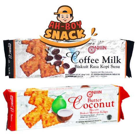 Jual NISSIN COFFEE MILK BISKUIT RASA KOPI SUSU DAN COCONUT BUTUR