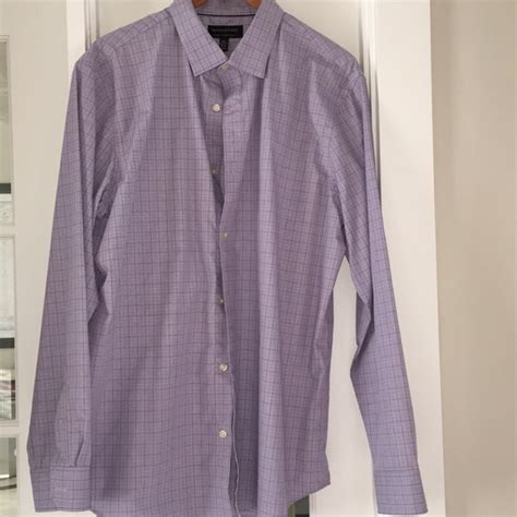 Banana Republic Shirts Purple Check Banana Republic Button Down