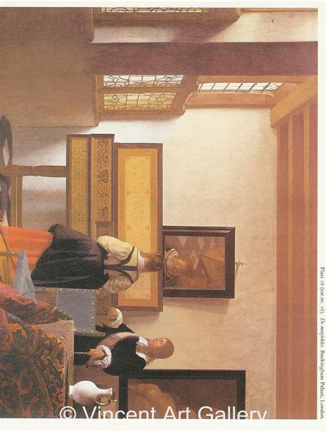 The Music Lesson by Johannes Vermeer - Oil Painting Reproduction