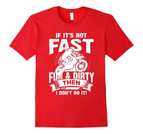 Dirt Bike Fast Fun Dirty Funny Motocross T Shirt-PL – Polozatee