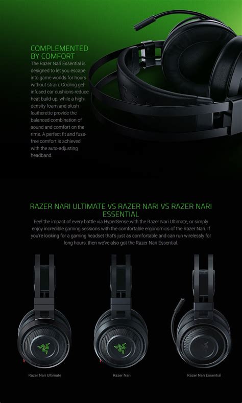 Razer Nari Essential Thx Spatial Audio Wireless Gaming Headset