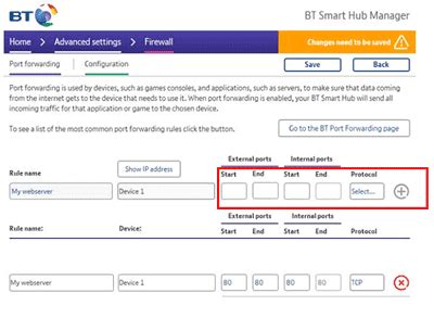 How Do I Set Up Port Forwarding On My Bt Hub Bt Help