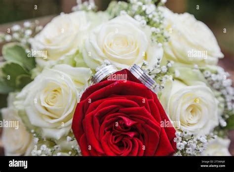 Brautstrauss Rosen Heiraten Stock Photo Alamy