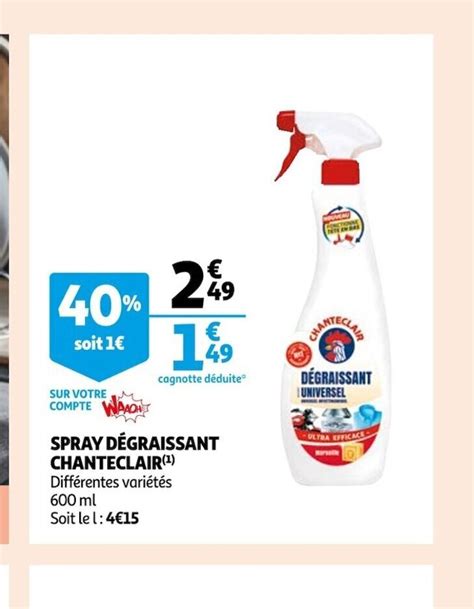 Promo Spray Degraissant Chanteclair chez Auchan Supermarché