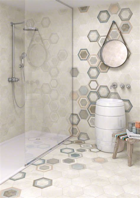 Baldosas hexagonales 28 ideas para decorar tu baño Espaintegral