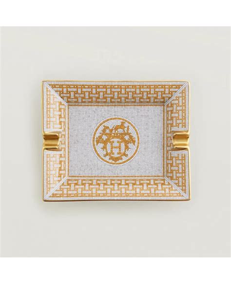 Hermes Mosaique Au Gold Ashtray Luxury Gifts