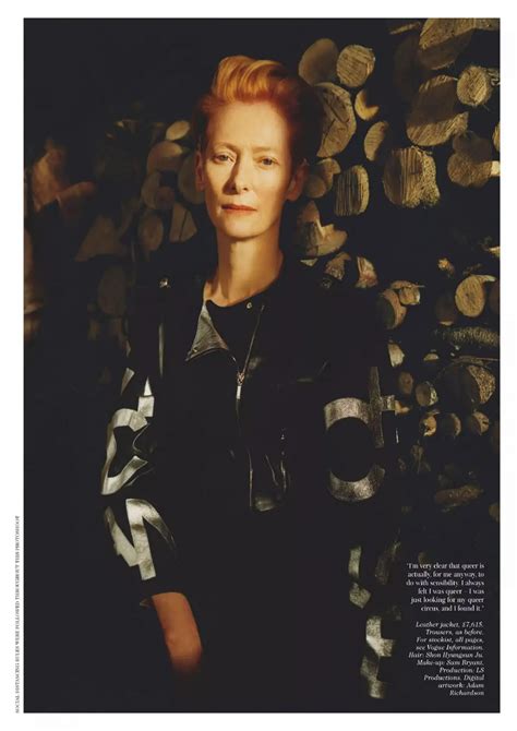 Tilda Swinton In Vogue Magazine Uk February 2021 Hawtcelebs