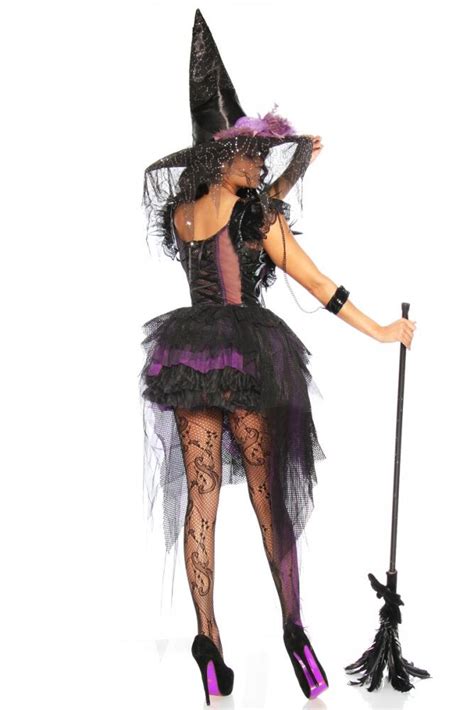 Karneval Halloween Damen Premium Kost M Sexy Hexe Faschingskram