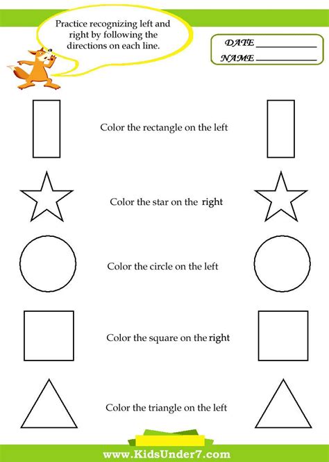 Position And Direction Worksheets Kindergarten - Cambridge Primary ...