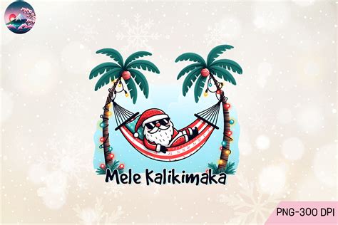 Santa Mele Kalikimaka Christmas Png Graphic By Cherry Blossom