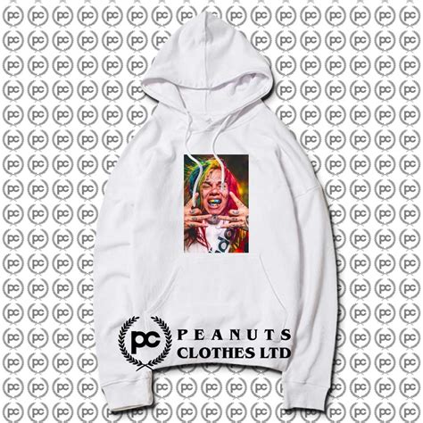 Get Tekashi 6ix9ine Rainbow Hair Style Hoodie Custom Design