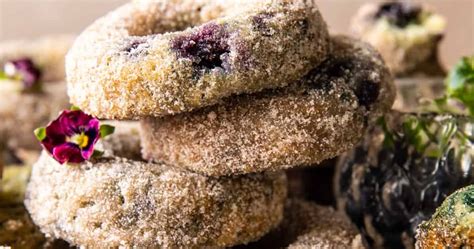 Baked Blueberry Cinnamon Sugar Doughnuts Punchfork