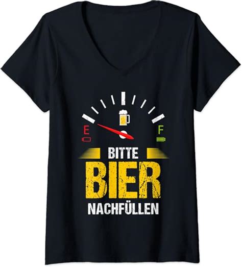 Damen Bier nachfüllen Lustiges Alkohol Wein Schnaps saufen Party T