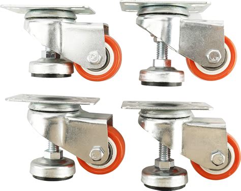 Auinn Packs Inches Adjustable Leveling Caster Leveling Feet