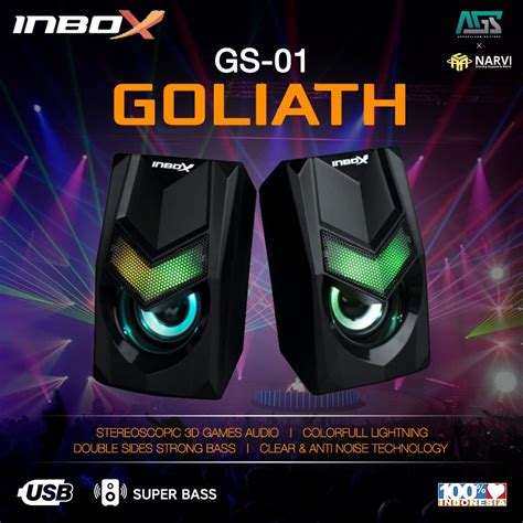 Jual Inbox Gs Goliath Gaming Speaker Shopee Indonesia