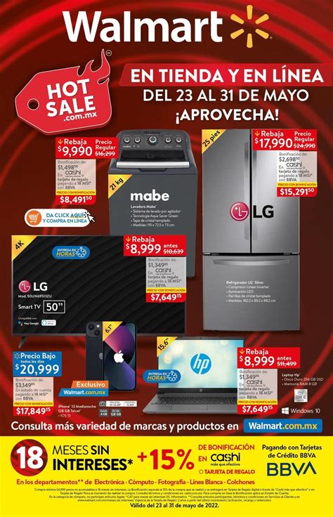 Folleto Walmart Hot Sale 2022 Del 23 Al 31 De Mayo