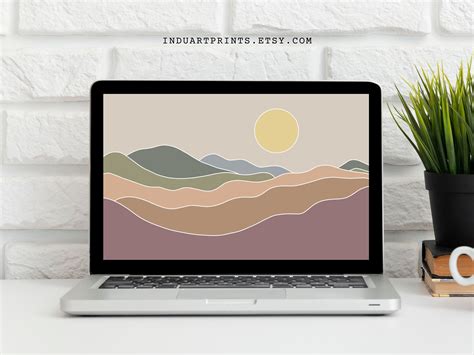 8 Neutral Aesthetic Laptop Wallpaper Warm Tones MacBook - Etsy