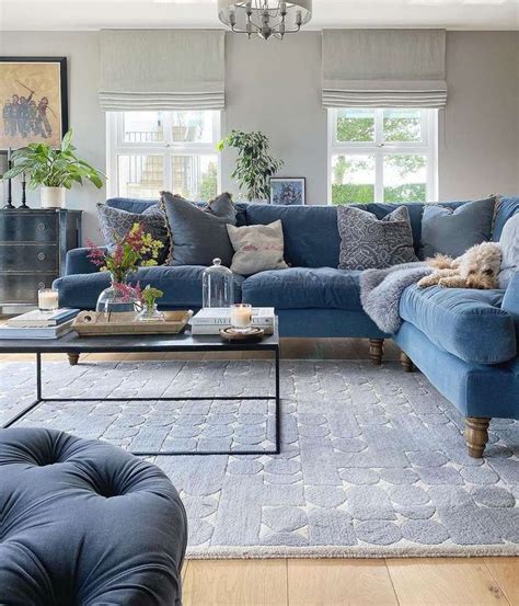 These 23 Blue And Gray Living Rooms Will Certainly Inspire You Blue