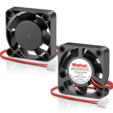 Amazon Wathai 40mm X 10mm DC 12 Volt Brushless Cooling Fan Dual