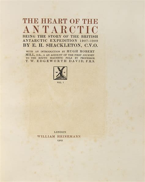 The Heart Of The Antarctic Being The Story Of The British Antarctic