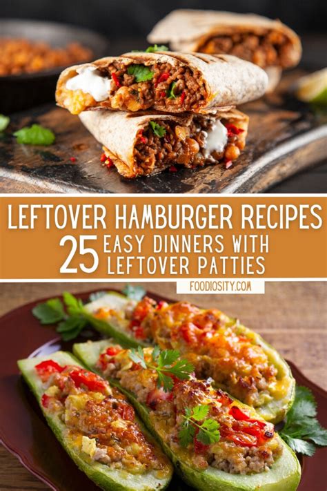 Leftover Hamburger Recipes Easy Dinner With Leftover Patties