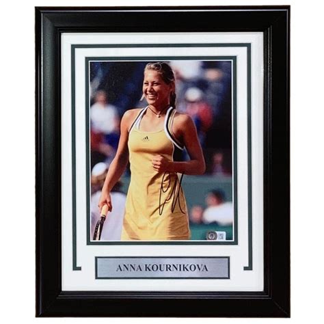 Anna Kournikova Signed Custom Framed Photo Beckett Pristine Auction