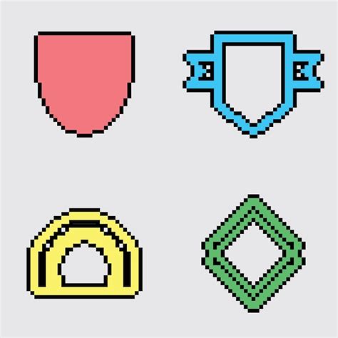 Pixel Art Badge Images Free Download On Freepik