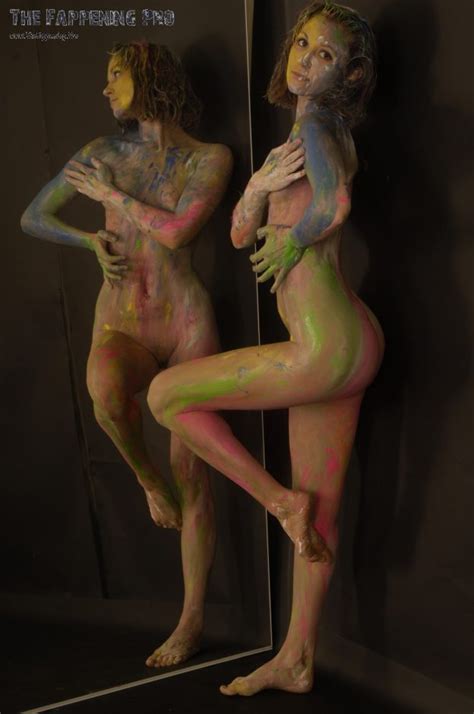 Becca Scott Nude Bodypaint 60 Photos The Fappening