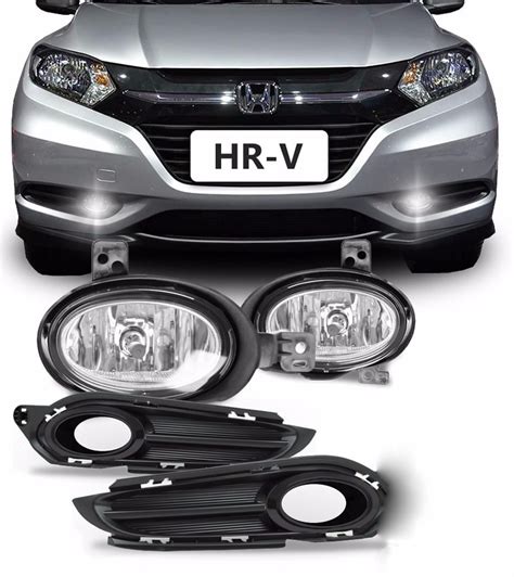 Farol Auxiliar HR V 15 22 C Moldura Preta Bt Orig Multi Turbo