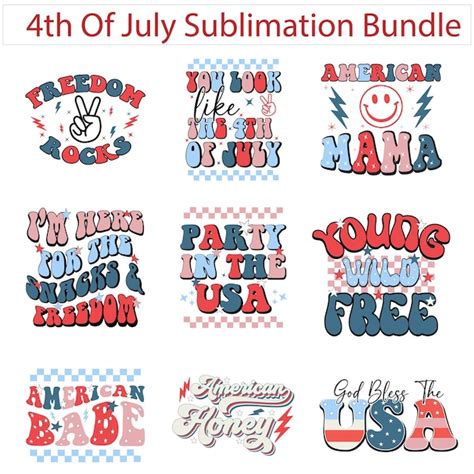 Premium Vector 4th Of July Sublimation Design