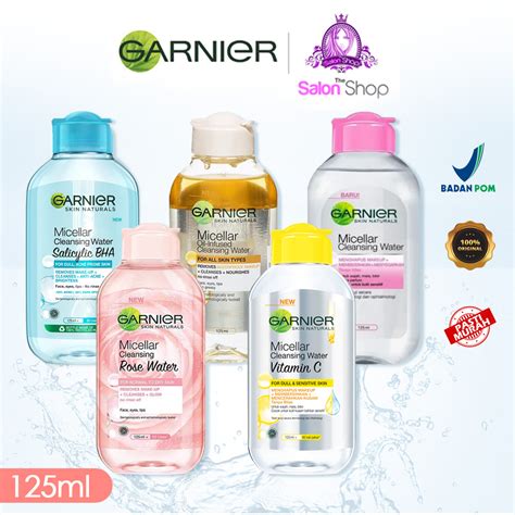 Jual Garnier Micellar Water 125ml Vitamin C Pink Salicylic BHA