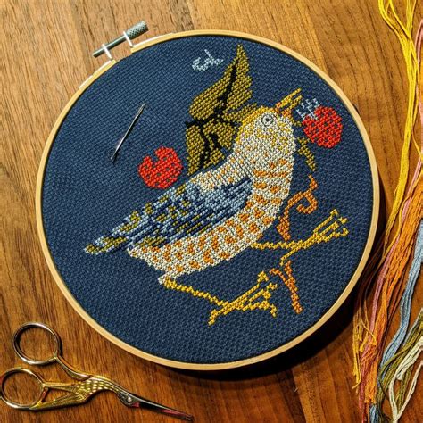 Cross Stitch Bird