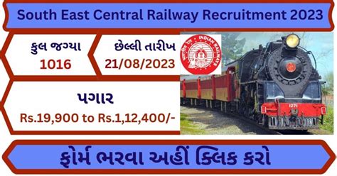 South East Central Railway Recruitment