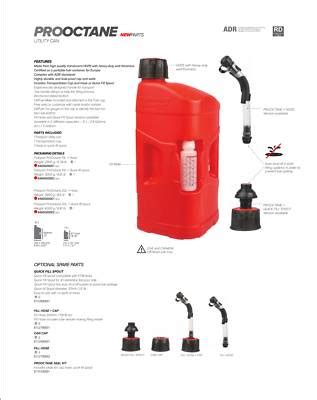 PRO OCTANE RAPID FUEL CAN 10L RED WITH FLEXIBLE FILLING SPOUT Merlin