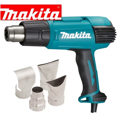 Hg6530vkit Makita 50 650 Variable Degree Heat Gun 2 000w With 4 Pce Nozzle Set Collins Tools