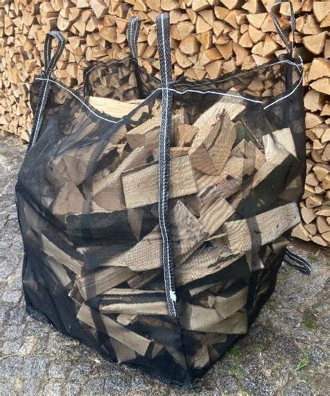 BigBag für Brennholz Kaminholz Holzbag Woodbag Brennholzsack Netz Big