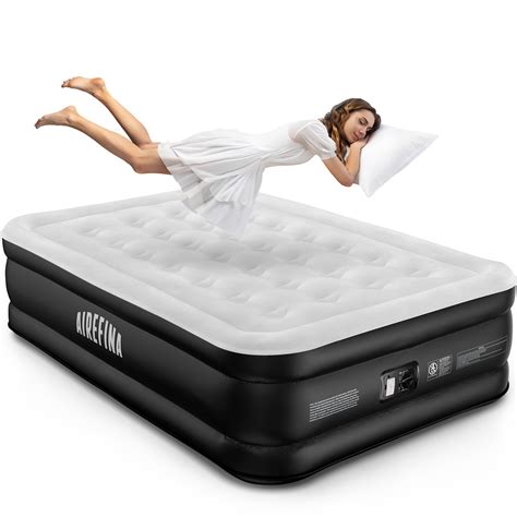 Airefina Air Mattress Full With Built In Pump 18 Comfort Blow Up