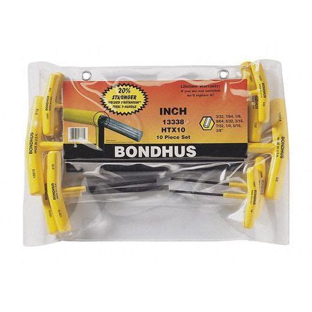 Bondhus Piece Sae T Shape Hex Key Set Zoro