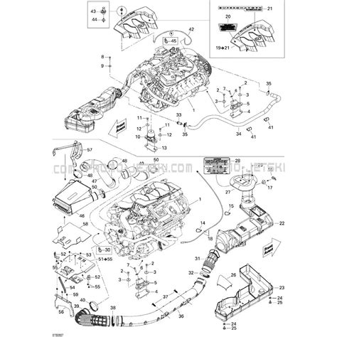 01 Engine And Air Intake Silencer For Seadoo Rxt X 255 2008 2008