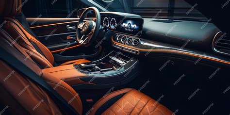 Premium AI Image | Modern luxury vehicle interior Generative Ai