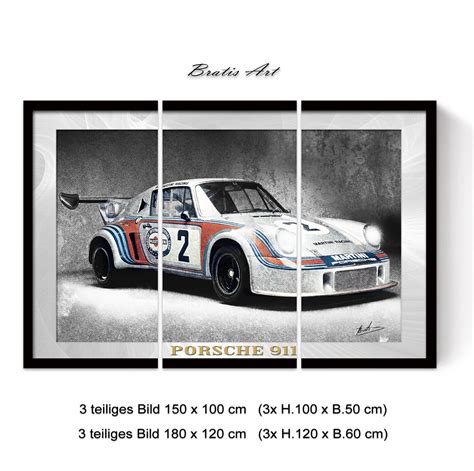 PORSCHE 911 LEINWAND BILD AUTO OLDTIMER SPORTWAGEN WANDBILD XXL